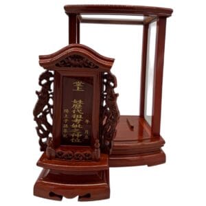 烏心石雙鳳祖龕 - Image 2