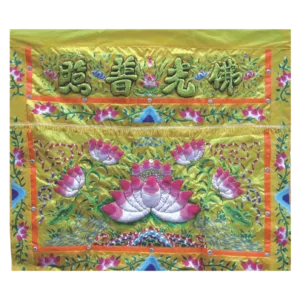 手工七彩蓮花桌圍