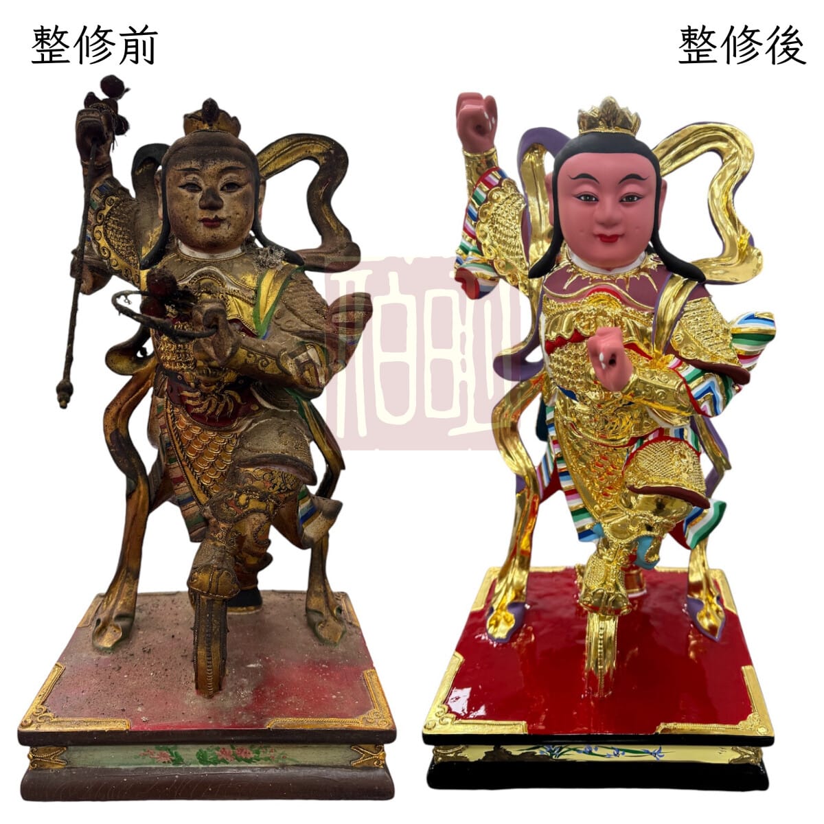 伯明神像整修