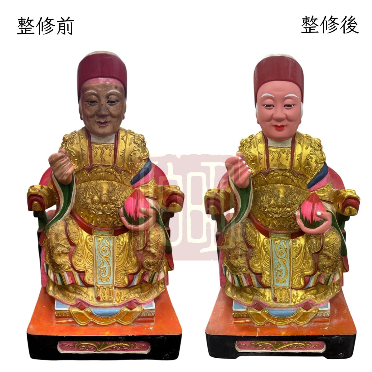 伯明神像整修