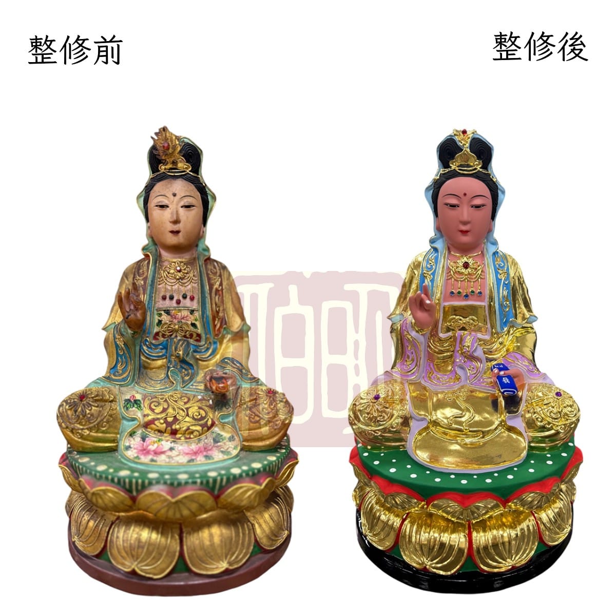 伯明神像整修