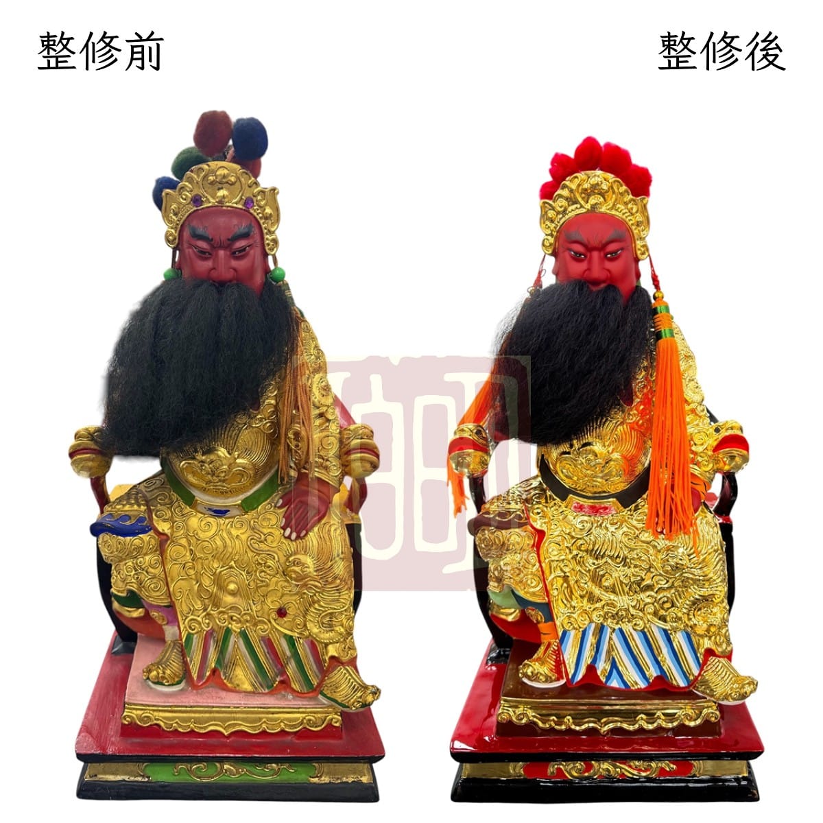 伯明神像整修