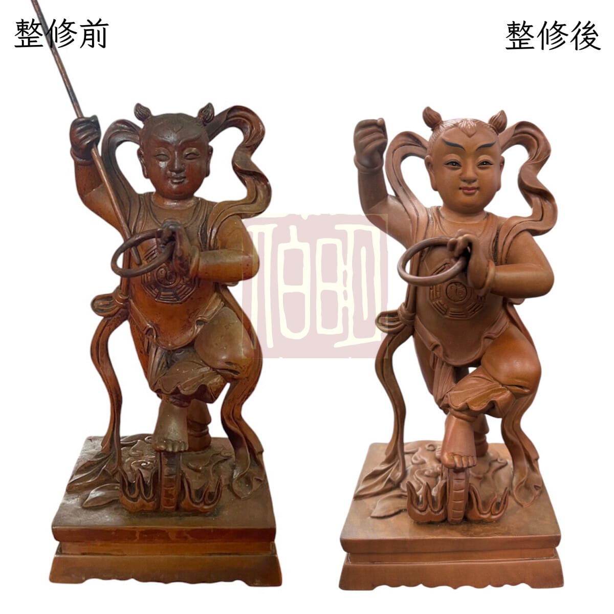 伯明神像整修