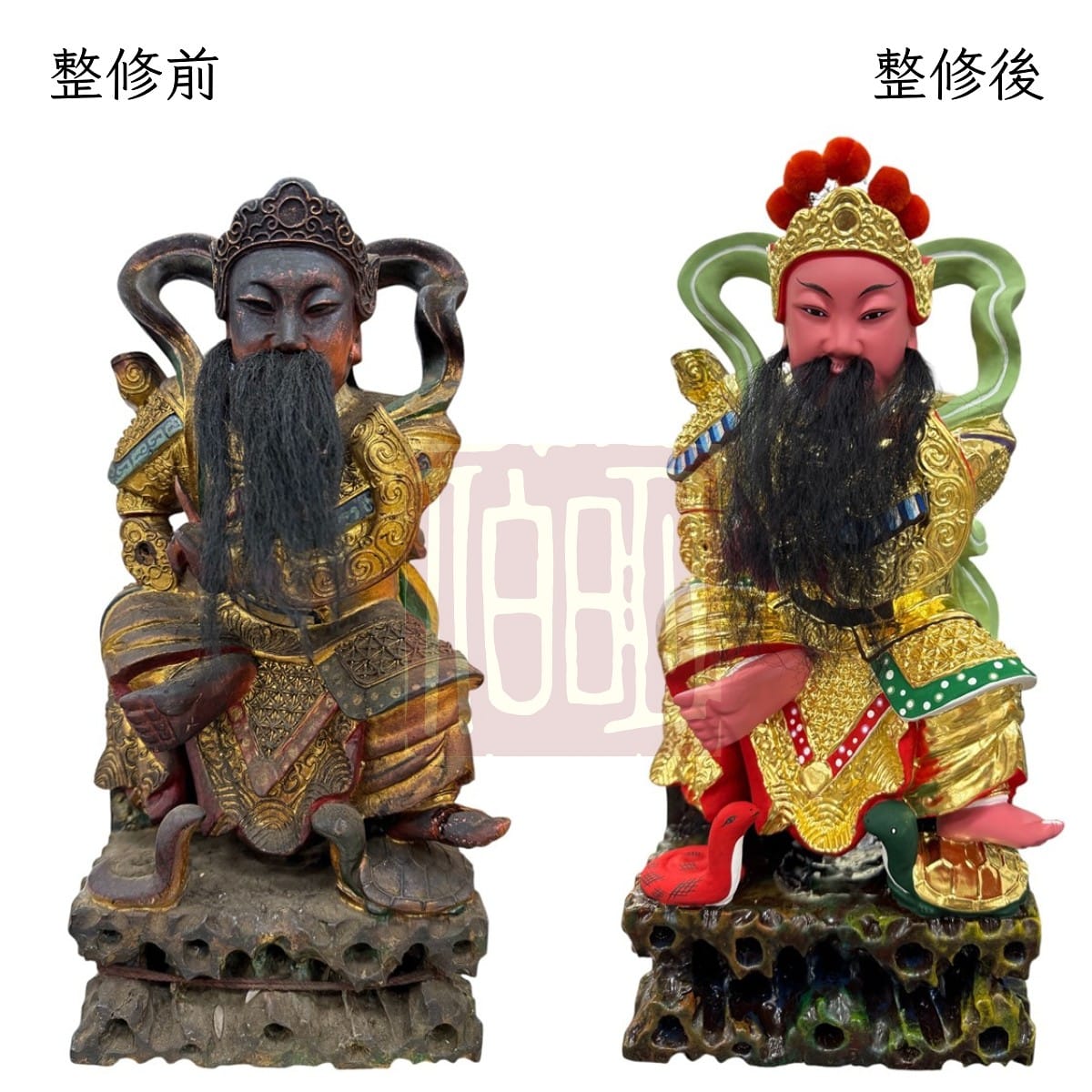 伯明神像整修