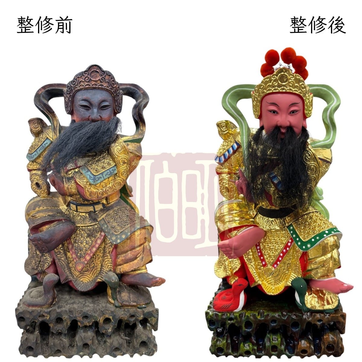 伯明神像整修