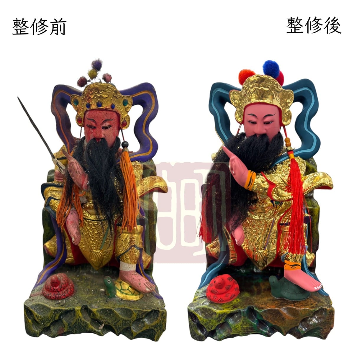 伯明神像整修