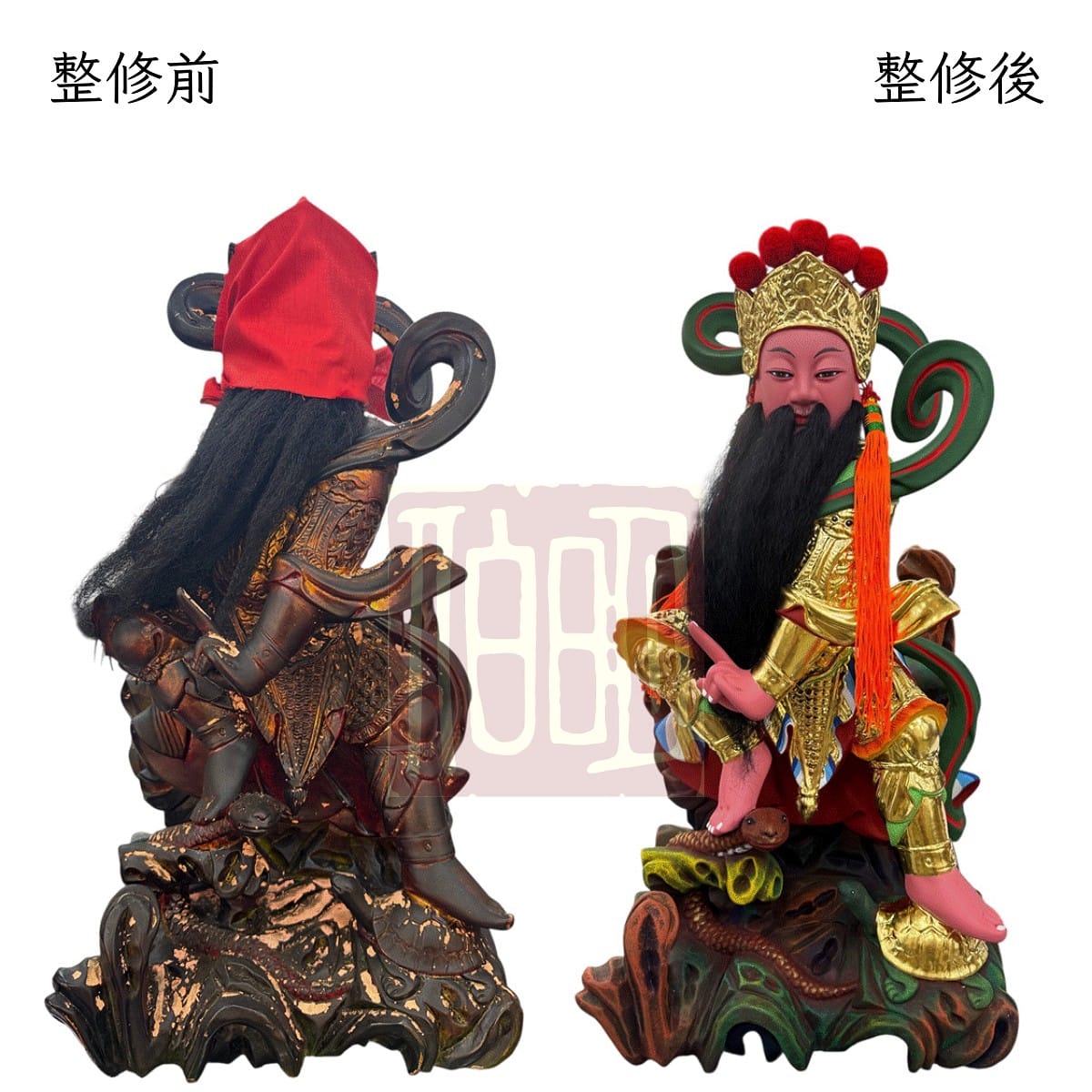 伯明神像整修