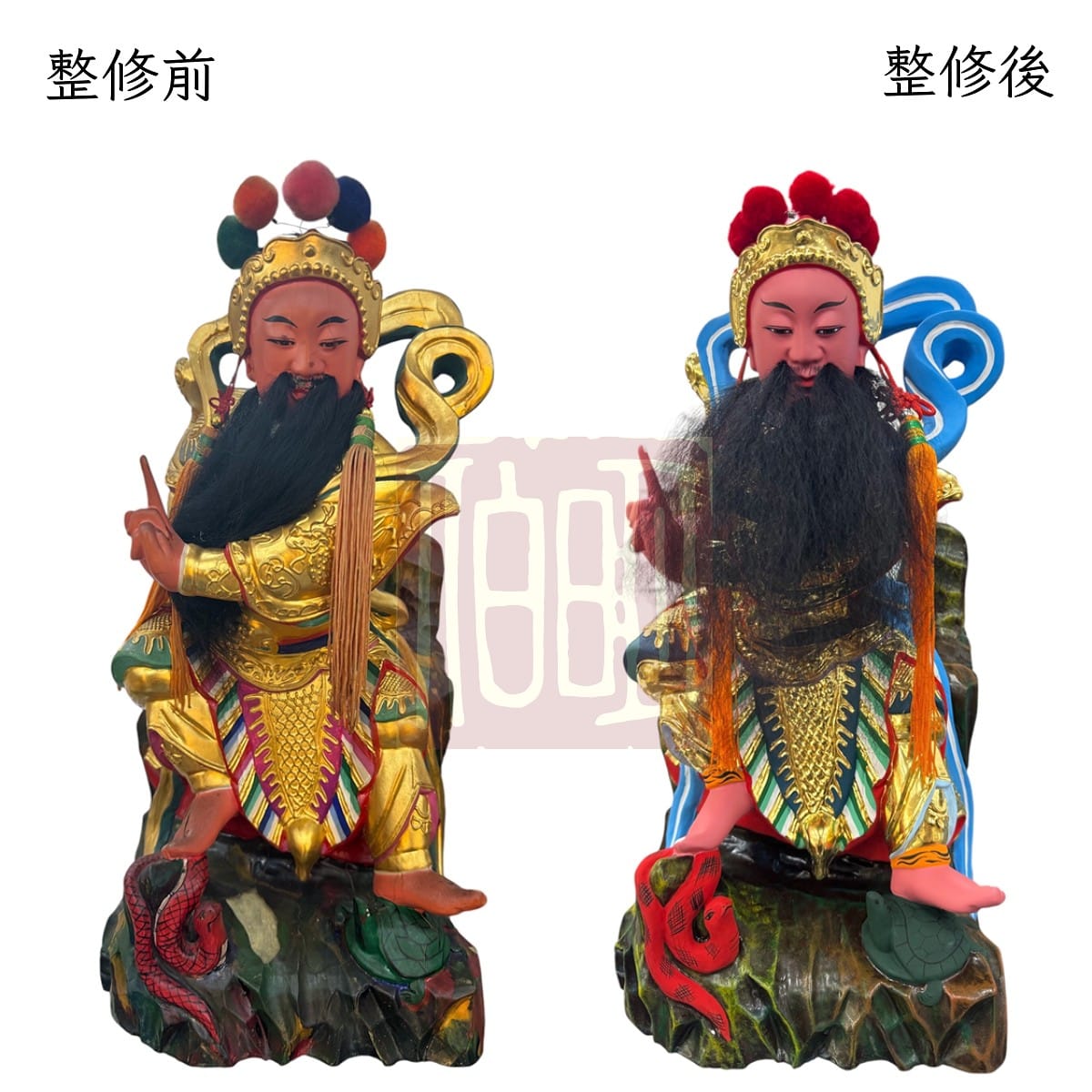 伯明神像整修