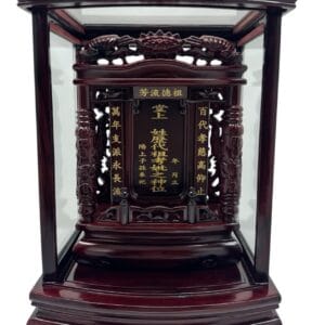 樟木蓮花柱(元寶座)祖龕